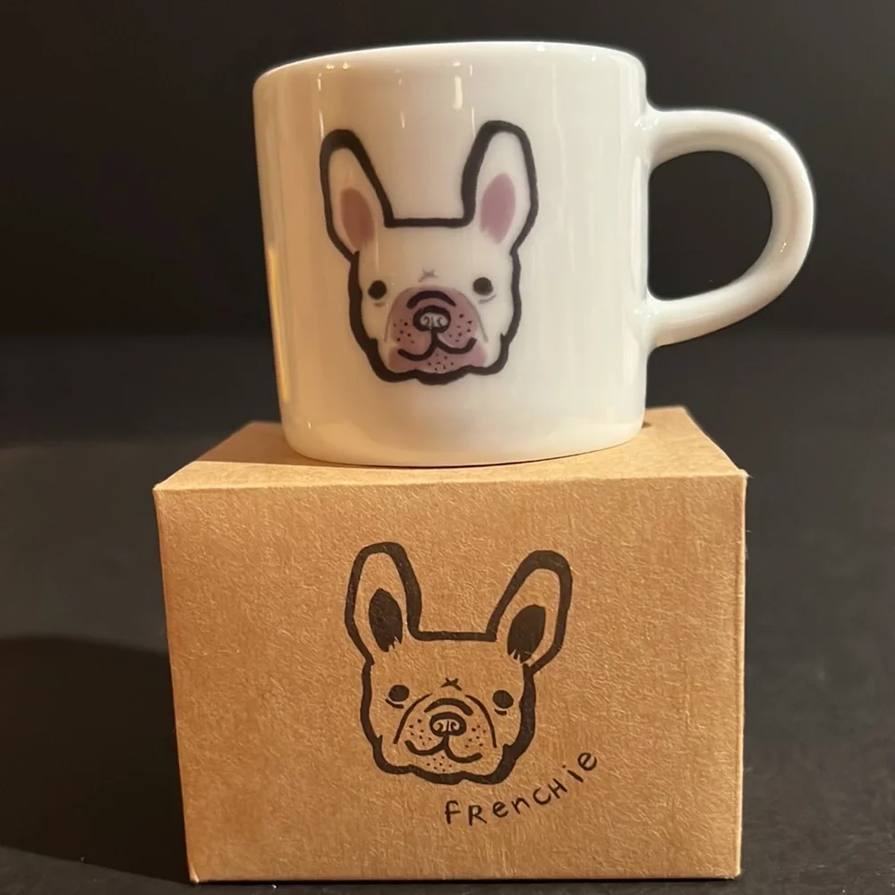 Trey Speegle original artwork “MORE PLEASE” ceramic dog bowl